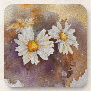 Dessous-de-verre Maisies dans la brume d'aquarelle