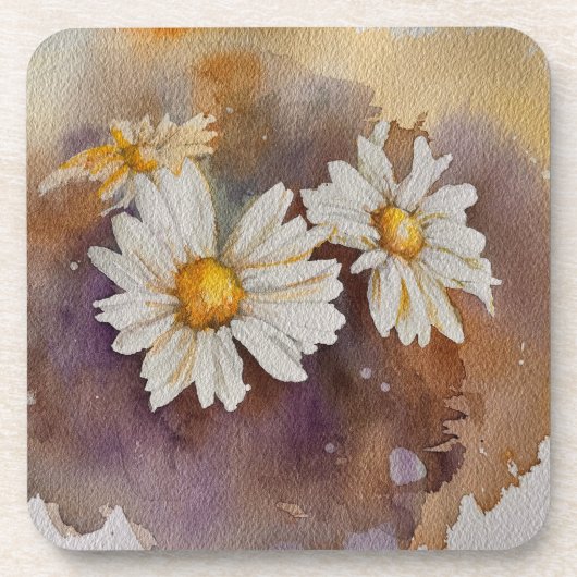 Dessous-de-verre Maisies dans la brume d'aquarelle (Devant)