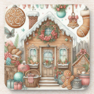Dessous-de-verre Maison en pain d'épice Cottage 1