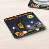 Dessous-de-verre Maison hantée joyeuse Halloween (Côté gauche)