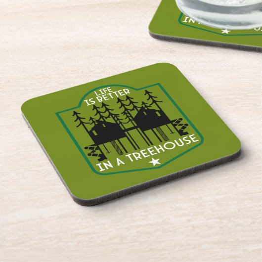 Dessous-de-verre Maison Treehouse (Côté gauche)