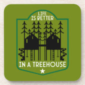 Dessous-de-verre Maison Treehouse (Devant)