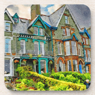 Dessous-de-verre Maison victorienne à Keswick peinte en aquarelle