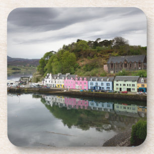 Dessous-de-verre Maisons colorées dans Portree, Skye
