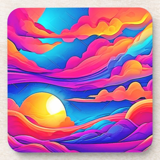Dessous-de-verre Majesté d'un coucher de soleil (Devant)