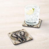 Dessous-de-verre Majestic Elephant Mandala (Côté Droit)