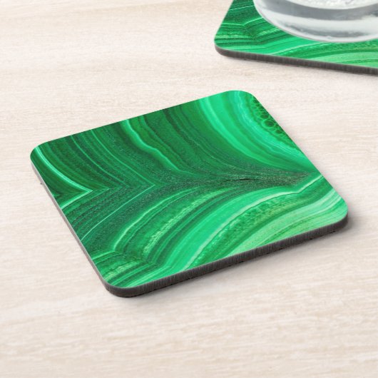 Dessous-de-verre Malachite Minéral vert vif (Côté gauche)