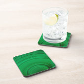 Dessous-de-verre Malachite verte en gros plan (Côté Droit)