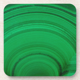 Dessous-de-verre Malachite verte en gros plan