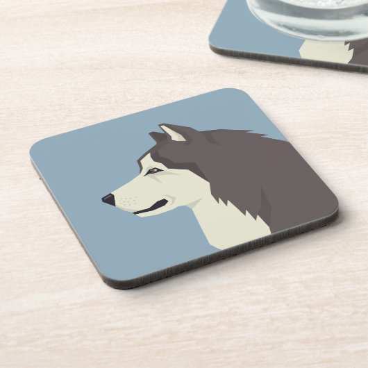 Dessous-de-verre Malamute d'Alaska (Côté gauche)