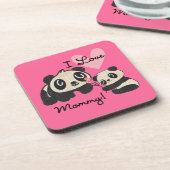 Dessous-de-verre Maman d'amour des pandas I (Côté gauche)