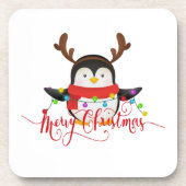 Dessous-de-verre manchot de Noël   (Devant)