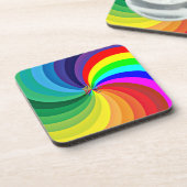 Dessous-de-verre Mandala-46556 couleur arc-en-ciel (Côté gauche)
