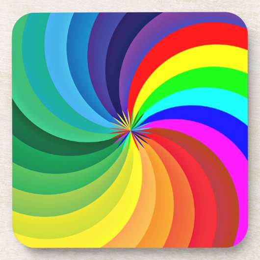 Dessous-de-verre Mandala-46556 couleur arc-en-ciel (Devant)