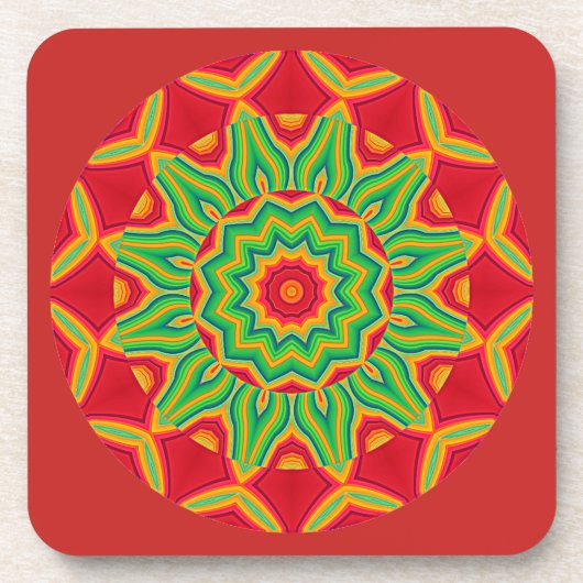 Dessous-de-verre Mandala Beverage Coaster (Devant)