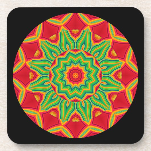 Dessous-de-verre Mandala Beverage Coaster (Devant)