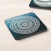 Dessous-de-verre Mandala Blanc Laissez la mer vous libérer (Côté gauche)