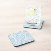 Dessous de verre mandala bleu clair (Côté Droit)