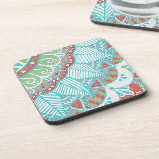 Dessous-de-verre Mandala Coasters~Set de 6 (Côté gauche)