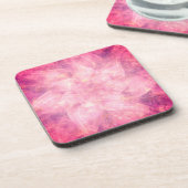 Dessous-de-verre Mandala Fleur Rose (Côté gauche)
