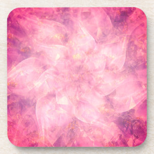 Dessous-de-verre Mandala Fleur Rose
