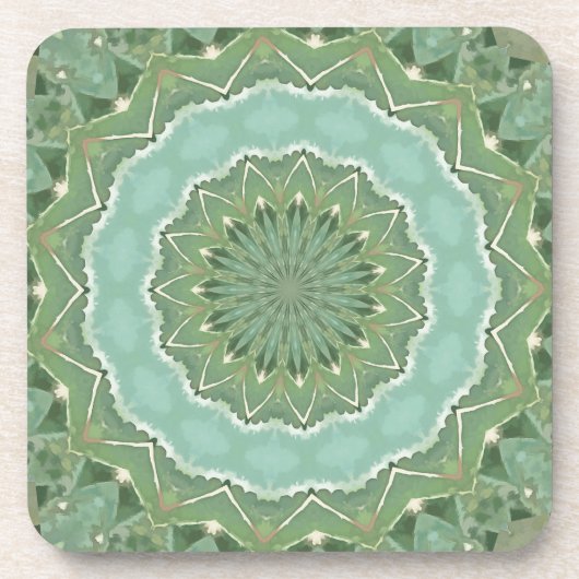 Dessous-de-verre Mandala Succulent (Devant)