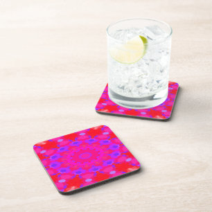 Dessous-de-verre Mandala violet, rose et orange