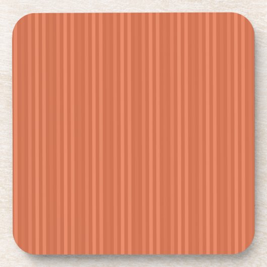 Dessous-de-verre Mandarin Orange Vertical Stripes (Devant)