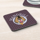 Dessous-de-verre mandrill (Côté gauche)