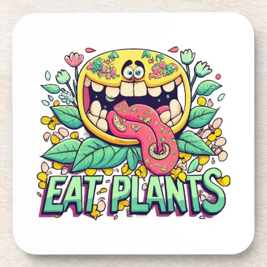 Dessous-de-verre Manger des plantes (Devant)