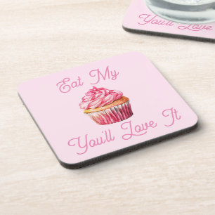 Dessous-de-verre Mangez mon pain de boisson Muffin Coaster
