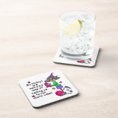 Dessous-de-verre Mangez plus de gâteau Humour d'anniversaire (Côté Droit)