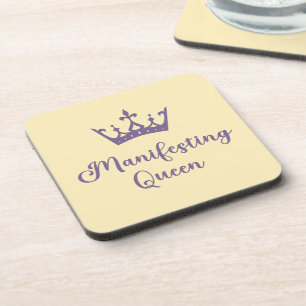 Dessous-de-verre Manifestation Queen Purple Lettres