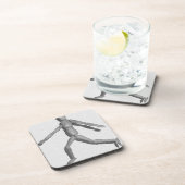 Dessous-de-verre Mannequin humain en bois (Côté Droit)