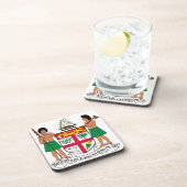 Dessous-de-verre Manteau des Fidji des bras (Côté Droit)