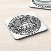 Dessous-de-verre Manteau des Samoa américaines des bras (Côté gauche)