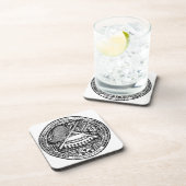 Dessous-de-verre Manteau des Samoa américaines des bras (Côté Droit)