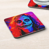Dessous-de-verre Maquillage d'Halloween (Côté gauche)