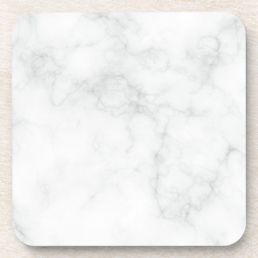Dessous-de-verre Marbre Blanc Moderne (Devant)
