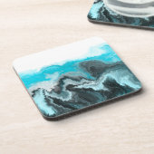 Dessous-de-verre Marbre bleu Aqua (Côté gauche)