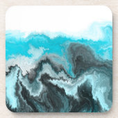 Dessous-de-verre Marbre bleu Aqua (Devant)