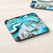 Dessous-de-verre Marbre bleu brun (Côté gauche)