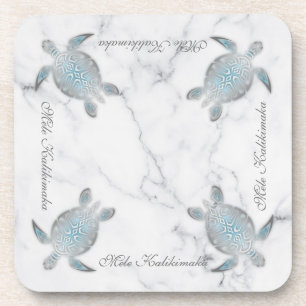 Dessous-de-verre Marbre des tortues marines   Mele Kalikimaka   Noë