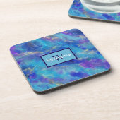 Dessous-de-verre Marbre doré bleu faux (Côté gauche)