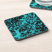 Dessous-de-verre Marbre Granit Texture Bleu (Côté gauche)