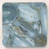 Dessous-de-verre Marbre gris bleu avec Veine or (Devant)