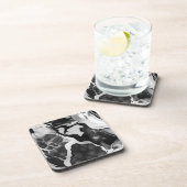Dessous-de-verre Marbre noir et blanc tendance (Côté Droit)