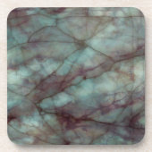 Dessous-de-verre Marbre turquoise bleu et violet (Devant)