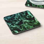 Dessous-de-verre Marbre vert sur noir (Côté gauche)