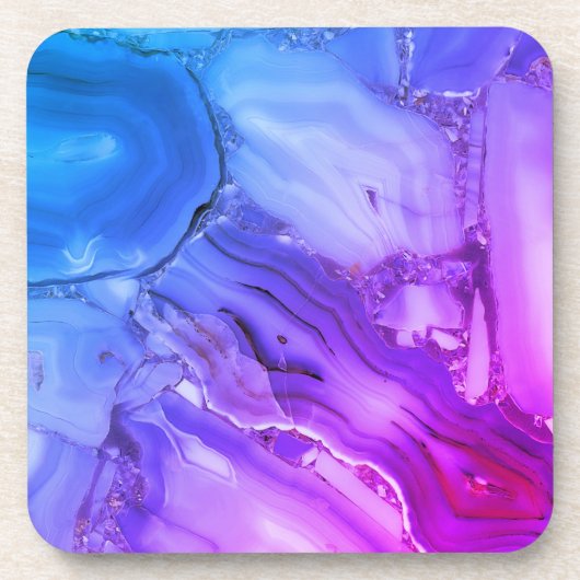 Dessous-de-verre Marbre Violet Exotique (Devant)